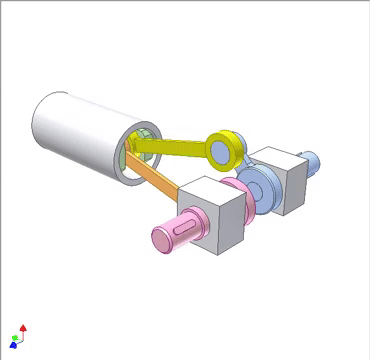 bar link reversing rotation mechanism