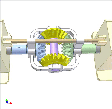 bevel gear reversing drive mechanism