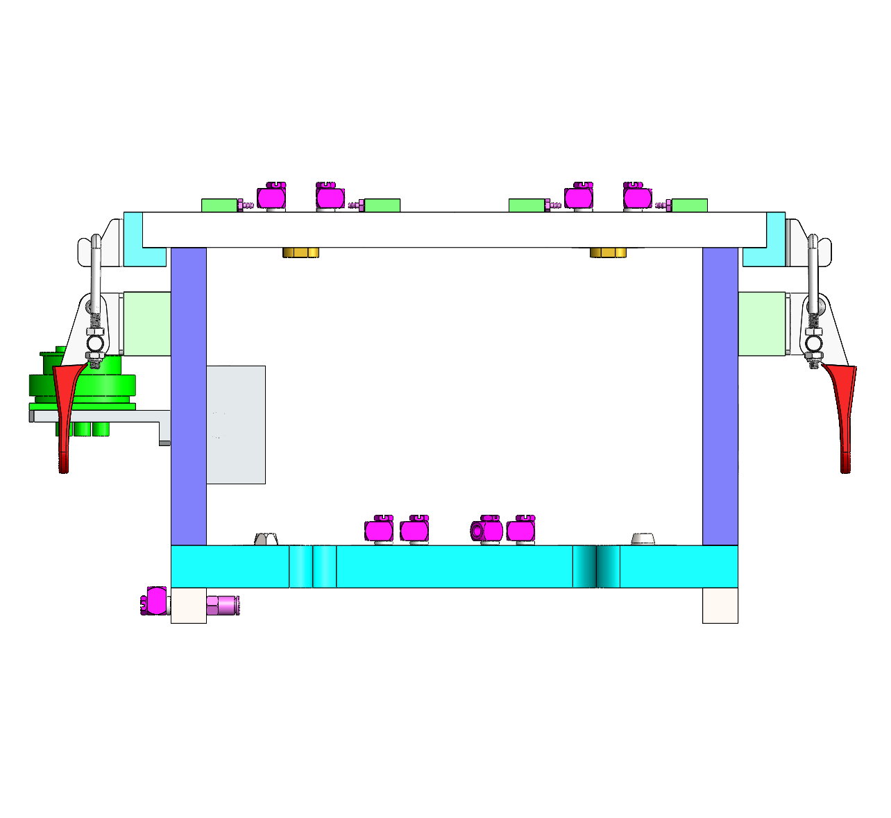 c20 battery module tab and terminal welding fixture right preview