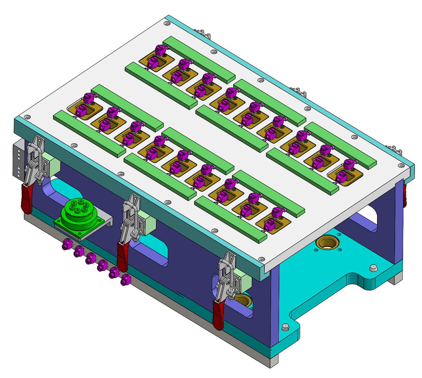 c20 battery module tab and terminal welding fixture top right preview