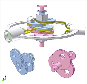 coaxial propeller drive selector mechanism