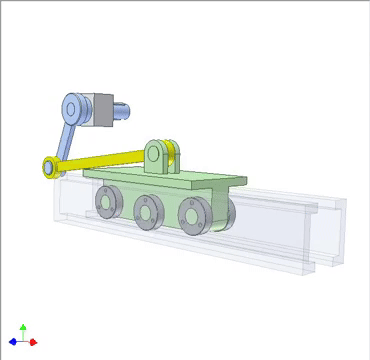 crank driven rolling slider mechanism