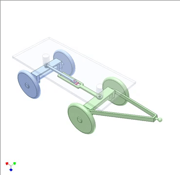 Four-wheel coordinated steering linkage four wheel coordinated steering linkage