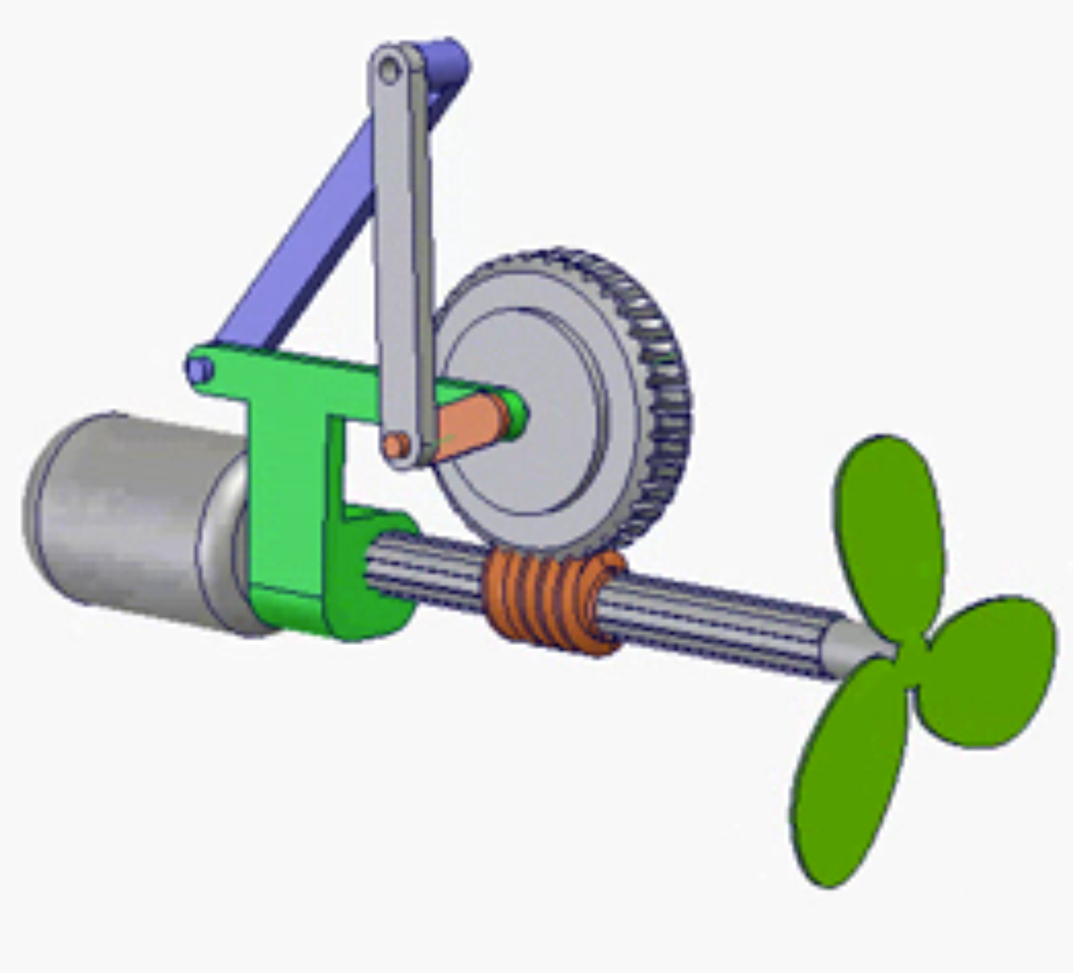 Oscillating Fan Mechanism Grabmechanism