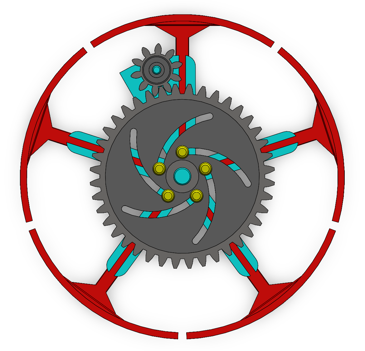 pulley expansion mechanism front preview