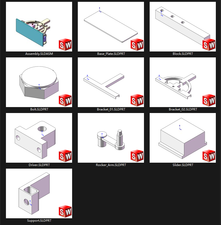 rotary to 180° flipping motion file list