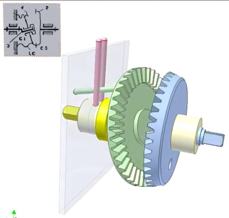 Wall-through-bevel-drive