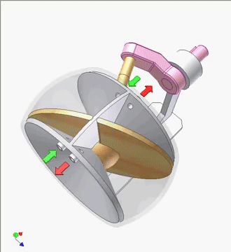 Wobbling-disk airflow modulation mechanism wobbling disk airflow modulation