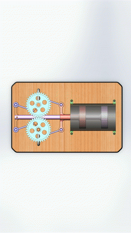 air compressor with two coaxial pistons
