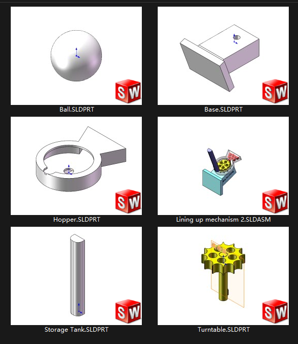 lining up mechanism 2 list
